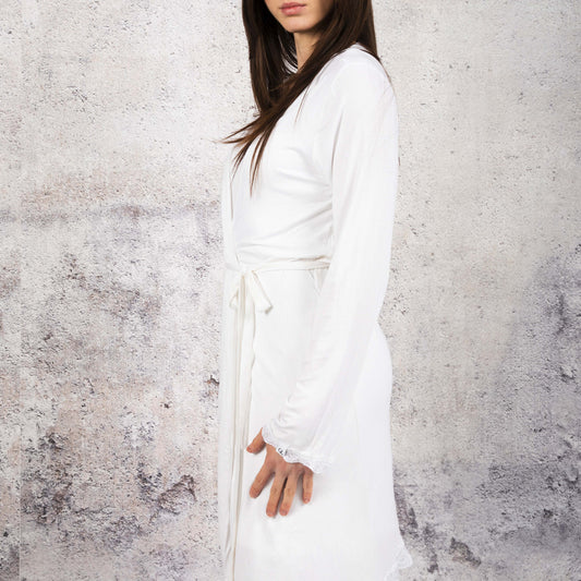 Dressing Gown - Faith Bi White