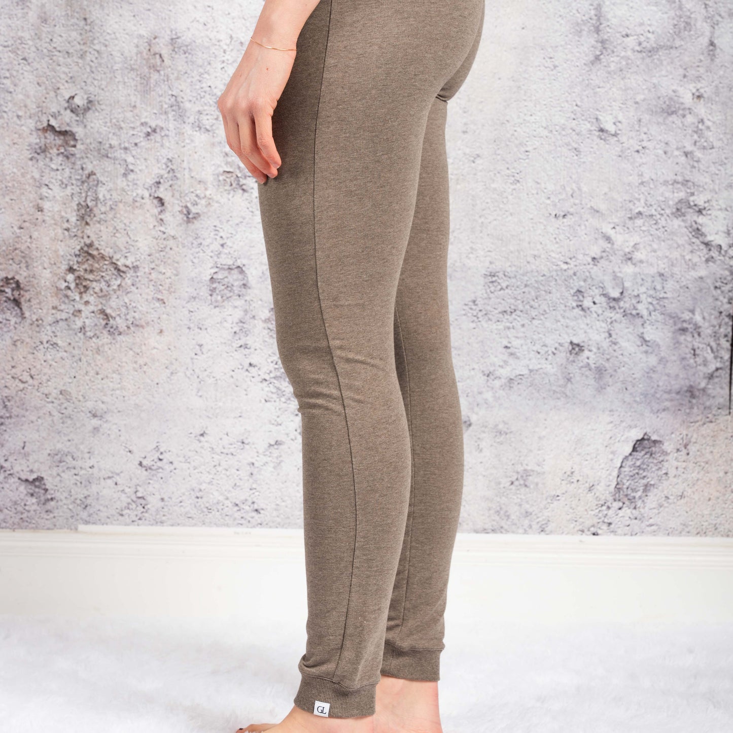Leggings - Niylon Brown Melange