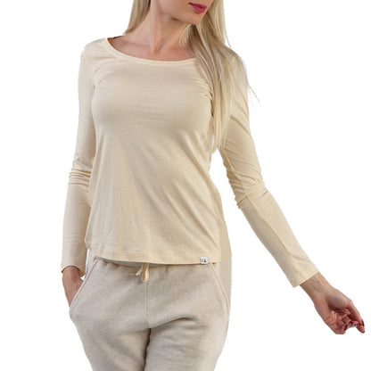 T-Shirt Manica Lunga  - Dana Beige